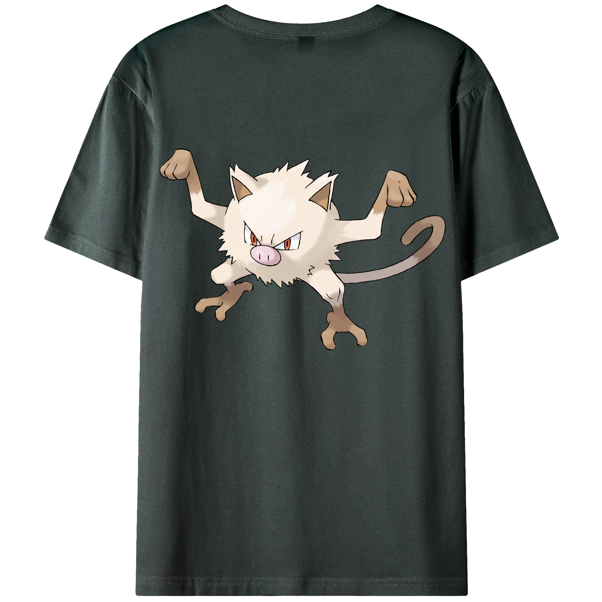 （画像用） ポケットモンスター Pokémon 綿100％ メンズ半袖Tシャツ（バックプリント） 通気性